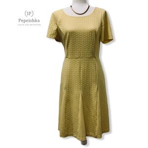Talbots Yellow, A Line Dress.